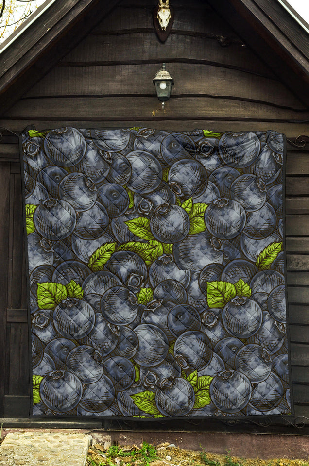 Blueberry Pattern Premium Quilt