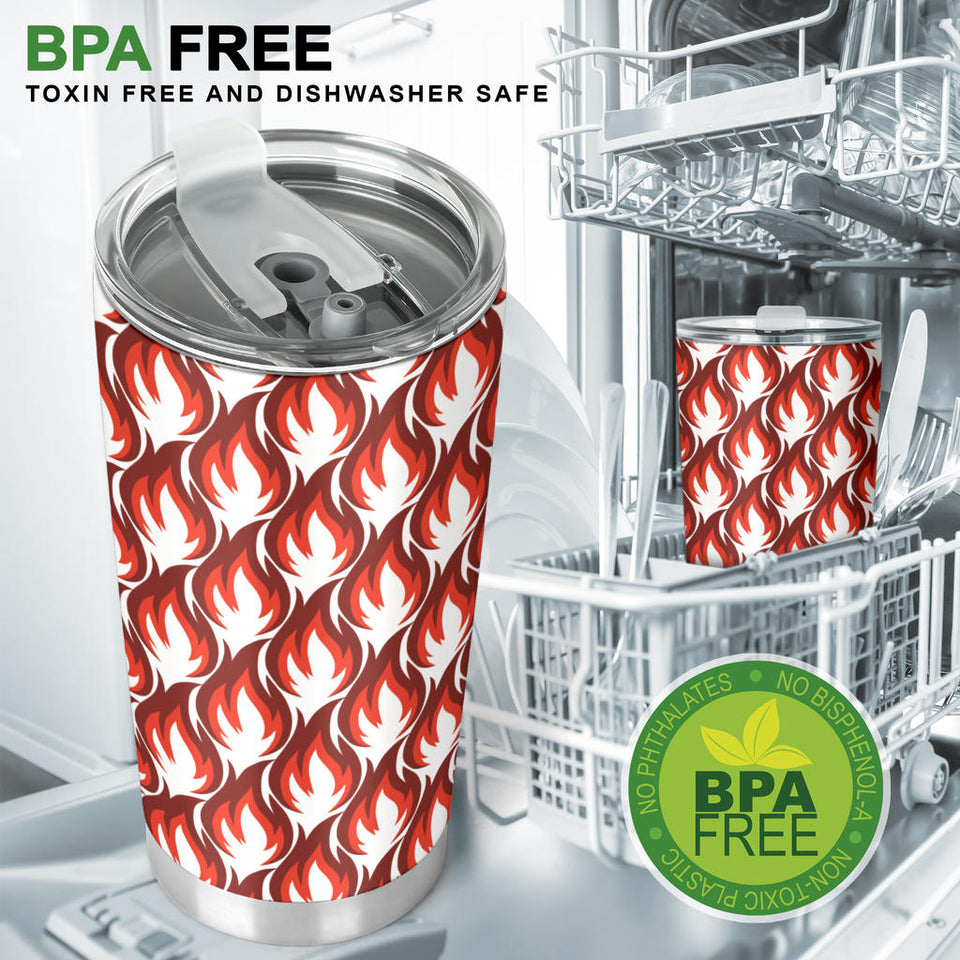 Fire Flame Symbol Design Pattern Tumbler