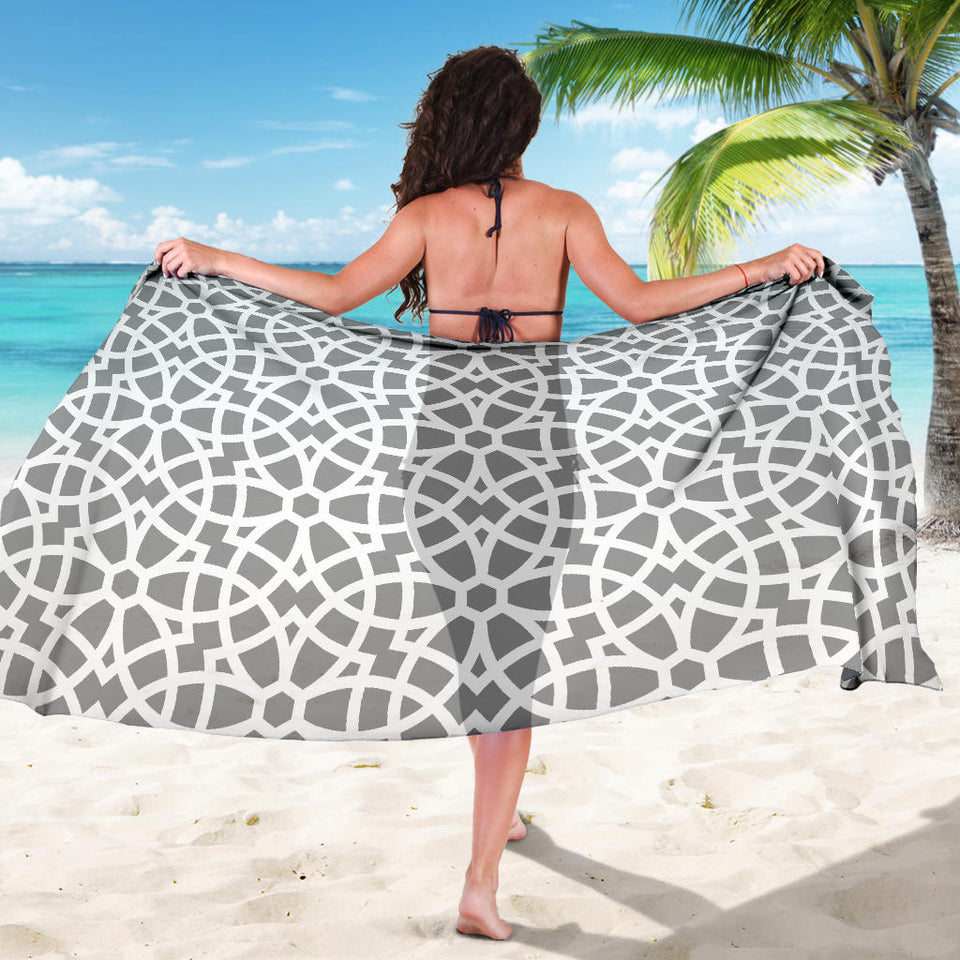 Arabic Gray Pattern Sarong