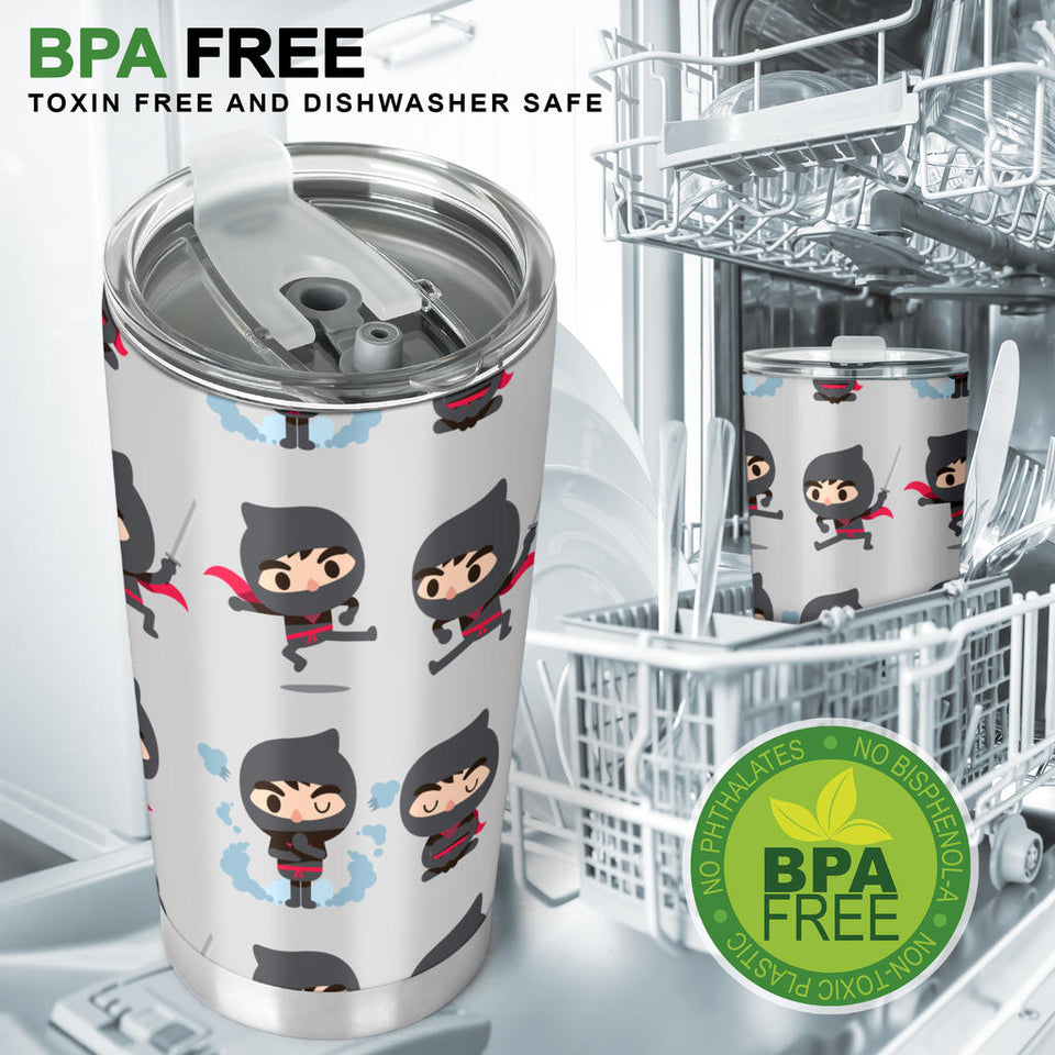 Cute Ninja Pattern Tumbler