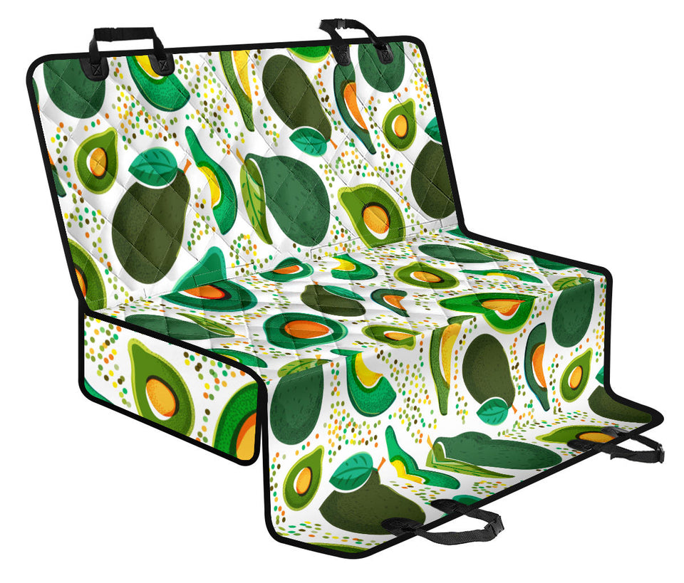 Avocado Design Pattern Dog Car Seat Covers