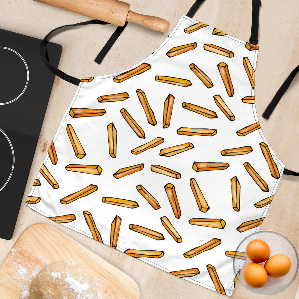 French Fries Potato Pattern Adjustable Apron