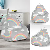 Cute Rainbow Clound Star Pattern Bean Bag Cover