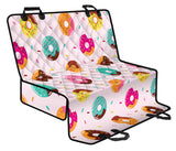 Donut Pattern Glaze Pink Background Dog Car Seat Covers