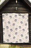 Cute Raccoons Leaves Pattern Premium Quilt