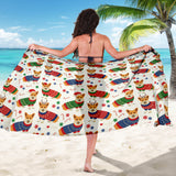 Corgi Christmas Pattern Sarong