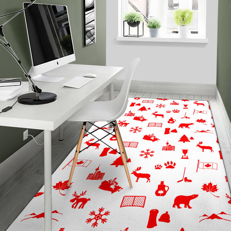 Canada Pattern Print Design 04 Area Rug