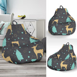 Deers Star Tree Pattern Bean Bag Cover