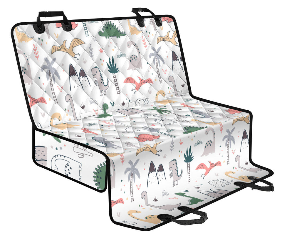 Cute Cartoon Dinosaurs Tree Pattern Dog Car Seat Covers
