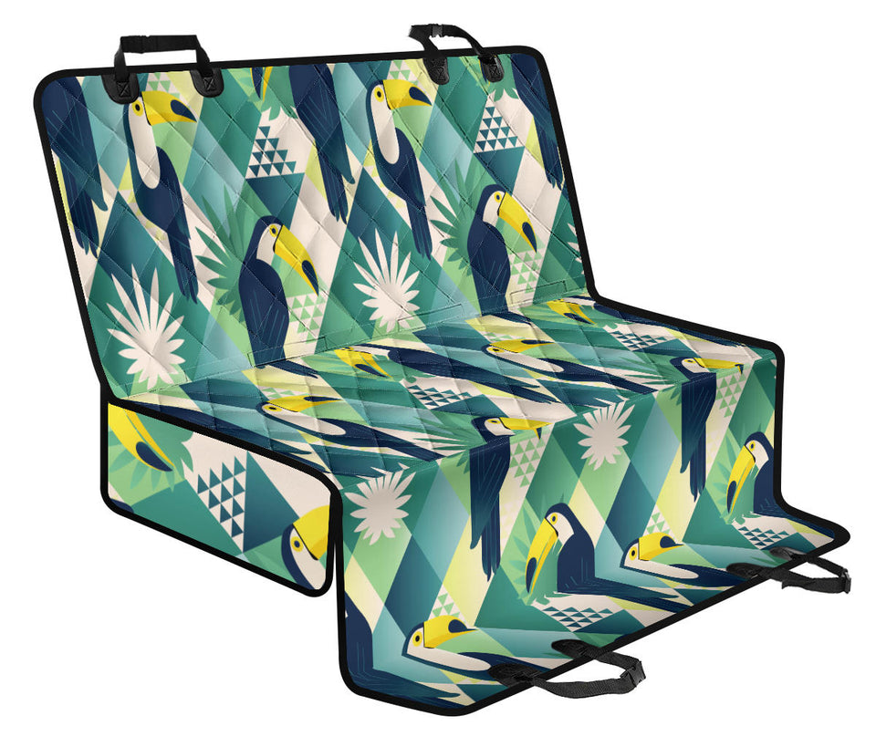 Toucan Tropical Leaves Design Pattern  Dog Car Seat Covers