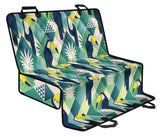 Toucan Tropical Leaves Design Pattern  Dog Car Seat Covers