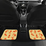 Goldfish Pattern Print Design 02 Front and Back Car Mats