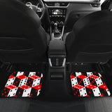 Dice Pattern Print Design 02 Front and Back Car Mats