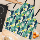 Toucan Tropical Leaves Design Pattern  Adjustable Apron