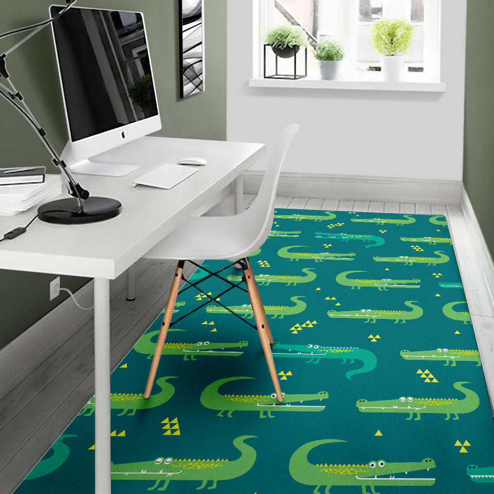 Crocodile Pattern Area Rug