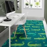 Crocodile Pattern Area Rug