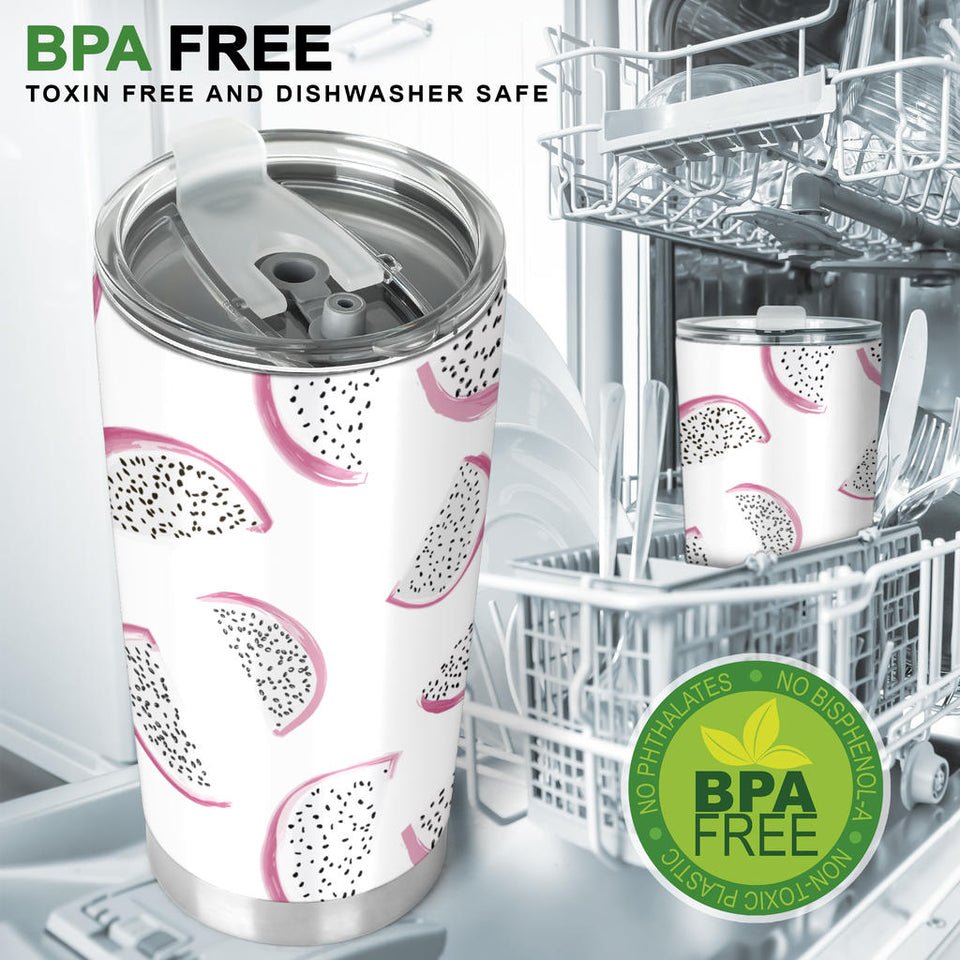 Dragon Fruit Pattern Tumbler
