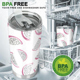Dragon Fruit Pattern Tumbler