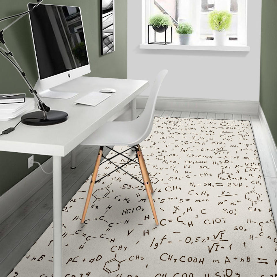 Chemistry Periodic Table Pattern Print Design 04 Area Rug