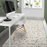 Chemistry Periodic Table Pattern Print Design 04 Area Rug