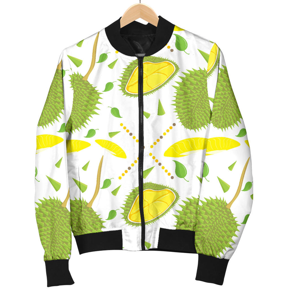 Durian Pattern Background Women'S Bomber Jacket