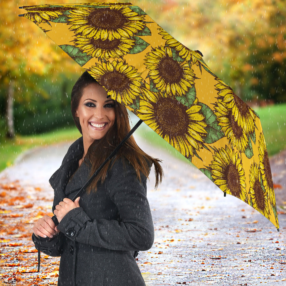 Sunflower Pattern Umbrella