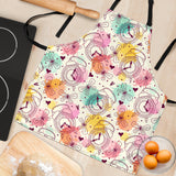 Clock Butterfly Pattern Adjustable Apron