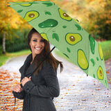 Avocado Pattern Green Background Umbrella