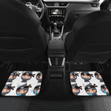 Cute Ninja Design Pattern Front And Back Car Mats