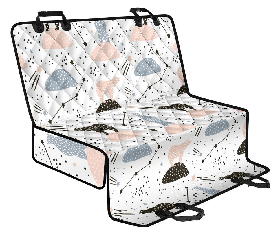 Polar Bears Star Poka Dot Pattern Dog Car Seat Covers