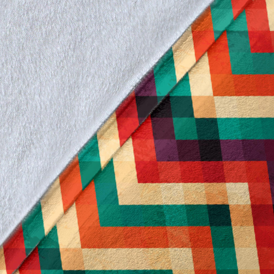 Zigzag  Chevron Colorful Pattern Premium Blanket