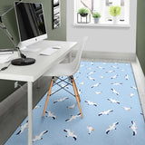 Seagull Pattern Print Design 02 Area Rug
