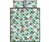Helicopter design pattern Quilt Bed Set