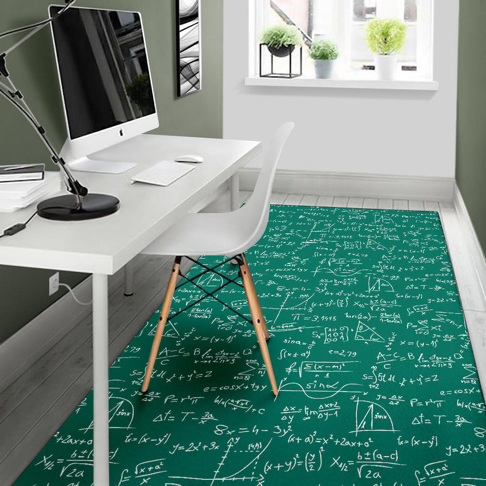 Math Pattern Print Design 01 Area Rug