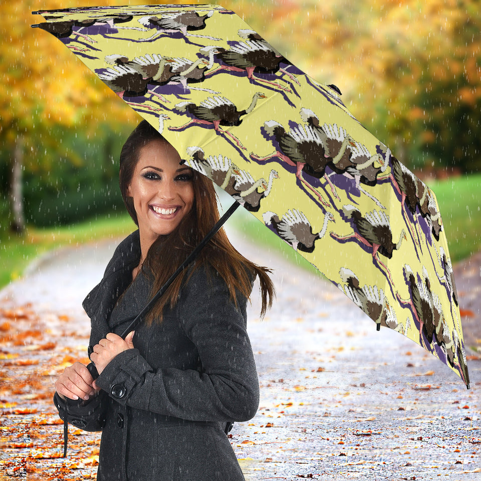 Ostrich Pattern Print Design 04 Umbrella