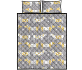 Cute dachshund dog pattern Quilt Bed Set