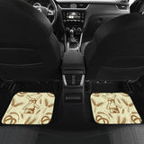 Windmill Wheat Pattern Front And Back Car Mats