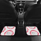 Hand Drawn Dragon Fruit Front And Back Car Mats