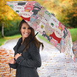 Pig Pattern Print Design 02 Umbrella