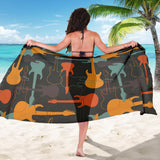 Electric Guitars Pattern Sarong