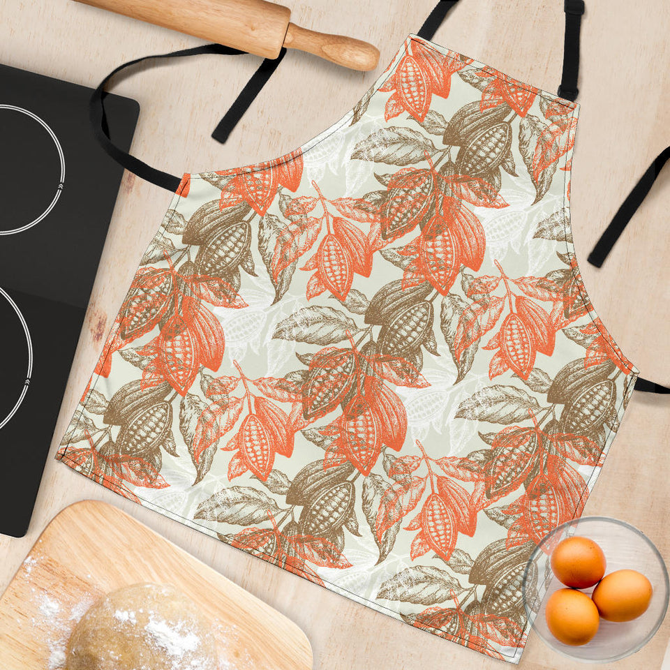 Cocoa Beans Cocoa Tree Pattern Adjustable Apron