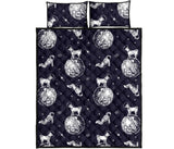 Chihuahua space helmet. astronaut pattern Quilt Bed Set