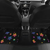 Colorful Star Pattern Front And Back Car Mats
