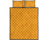 Orange traditional indian element pattern Quilt Bed Set
