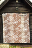 Beautiful Hexagon Japanese  Pattern Premium Quilt