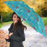 Math Pattern Print Design 02 Umbrella