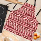 Dachshund Nordic Pattern Adjustable Apron