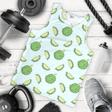 Durian pattern blue background Men Tank Top