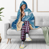 Shark Hand Drawn Hooded Blanket