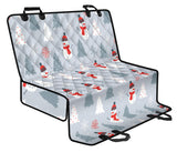 Snowman Christmas  Tree Snow Gray Background Dog Car Seat Covers